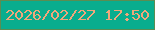 文字の大きさ：3、枠の色：5b8d52、背景の色：09ad8e、文字の色：f1a77b 無料ブログパーツのブログ時計