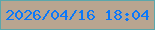 文字の大きさ：1、枠の色：5ba7ab、背景の色：b8a590、文字の色：0a78f9 無料ブログパーツのブログ時計