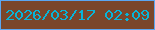 文字の大きさ：1、枠の色：5ba7f2、背景の色：7a462b、文字の色：07b5d9 無料ブログパーツのブログ時計