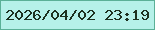 文字の大きさ：1、枠の色：5bb097、背景の色：b6f1e9、文字の色：1d3120 無料ブログパーツのブログ時計