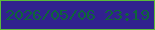 文字の大きさ：2、枠の色：5bbb3a、背景の色：31228e、文字の色：0e653a 無料ブログパーツのブログ時計