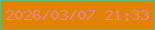 文字の大きさ：5、枠の色：5bbd79、背景の色：e38104、文字の色：e3897f 無料ブログパーツのブログ時計