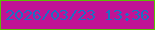 文字の大きさ：3、枠の色：5bbe03、背景の色：c01395、文字の色：1d6fc3 無料ブログパーツのブログ時計
