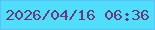 文字の大きさ：1、枠の色：5bc1f8、背景の色：51defa、文字の色：6a397b 無料ブログパーツのブログ時計