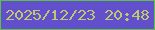 文字の大きさ：2、枠の色：5bc246、背景の色：614fcc、文字の色：c0c771 無料ブログパーツのブログ時計