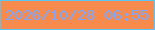 文字の大きさ：4、枠の色：5bc5f6、背景の色：f78b4e、文字の色：7ea7f9 無料ブログパーツのブログ時計