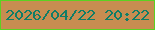 文字の大きさ：3、枠の色：5bd122、背景の色：c78d51、文字の色：107d67 無料ブログパーツのブログ時計