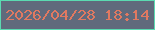 文字の大きさ：2、枠の色：5bdab1、背景の色：606a7c、文字の色：e07961 無料ブログパーツのブログ時計