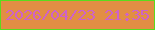 文字の大きさ：4、枠の色：5bdb1d、背景の色：e28e44、文字の色：ce62c8 無料ブログパーツのブログ時計