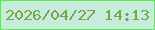 文字の大きさ：5、枠の色：5be854、背景の色：c6eddc、文字の色：7aa446 無料ブログパーツのブログ時計