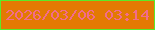 文字の大きさ：1、枠の色：5be929、背景の色：e37a03、文字の色：f26c8c 無料ブログパーツのブログ時計
