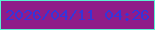 文字の大きさ：1、枠の色：5bf1d2、背景の色：8f1c89、文字の色：3535d9 無料ブログパーツのブログ時計