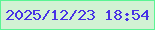 文字の大きさ：3、枠の色：5bf494、背景の色：d2f2d4、文字の色：4732e5 無料ブログパーツのブログ時計