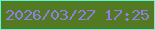 文字の大きさ：4、枠の色：5bf6d3、背景の色：547923、文字の色：8c7fe8 無料ブログパーツのブログ時計