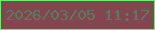 文字の大きさ：4、枠の色：5bf869、背景の色：83454f、文字の色：53805a 無料ブログパーツのブログ時計