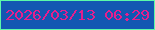 文字の大きさ：2、枠の色：5bf9a9、背景の色：1357b2、文字の色：e51f8d 無料ブログパーツのブログ時計