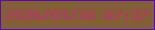 文字の大きさ：3、枠の色：5c06c0、背景の色：826036、文字の色：c12e72 無料ブログパーツのブログ時計