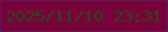 文字の大きさ：2、枠の色：5c185b、背景の色：780338、文字の色：27461f 無料ブログパーツのブログ時計