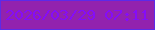 文字の大きさ：1、枠の色：5c2ae8、背景の色：9222ae、文字の色：850df8 無料ブログパーツのブログ時計
