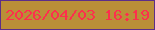 文字の大きさ：5、枠の色：5c2e89、背景の色：ba8f38、文字の色：fd2f4d 無料ブログパーツのブログ時計