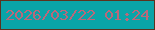 文字の大きさ：5、枠の色：5c321e、背景の色：0aa4a8、文字の色：ba687a 無料ブログパーツのブログ時計