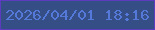 文字の大きさ：1、枠の色：5c3bbf、背景の色：354f86、文字の色：5479d9 無料ブログパーツのブログ時計