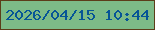 文字の大きさ：5、枠の色：5c3d19、背景の色：7dbb87、文字の色：065596 無料ブログパーツのブログ時計