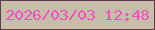 文字の大きさ：2、枠の色：5c3f4a、背景の色：c6bea8、文字の色：f84ec2 無料ブログパーツのブログ時計
