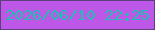 文字の大きさ：4、枠の色：5c3f7c、背景の色：bd57e8、文字の色：1bc0b3 無料ブログパーツのブログ時計
