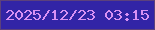 文字の大きさ：2、枠の色：5c417c、背景の色：3224a6、文字の色：d991f4 無料ブログパーツのブログ時計