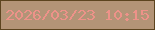 文字の大きさ：4、枠の色：5c441f、背景の色：b39477、文字の色：ed9289 無料ブログパーツのブログ時計