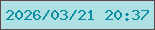 文字の大きさ：5、枠の色：5c4846、背景の色：aee0e4、文字の色：0b8da4 無料ブログパーツのブログ時計