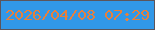 文字の大きさ：5、枠の色：5c555b、背景の色：3198e8、文字の色：e7803c 無料ブログパーツのブログ時計