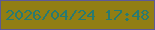 文字の大きさ：1、枠の色：5c5998、背景の色：917e13、文字の色：287a71 無料ブログパーツのブログ時計