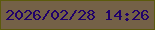 文字の大きさ：3、枠の色：5c5a0c、背景の色：746147、文字の色：20016a 無料ブログパーツのブログ時計