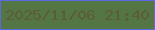 文字の大きさ：3、枠の色：5c69e5、背景の色：547644、文字の色：5b5d38 無料ブログパーツのブログ時計