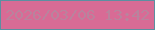 文字の大きさ：1、枠の色：5c8fa1、背景の色：d86b95、文字の色：b9839d 無料ブログパーツのブログ時計