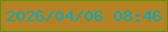 文字の大きさ：2、枠の色：5c950b、背景の色：b58223、文字の色：0fa7b2 無料ブログパーツのブログ時計