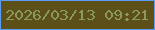文字の大きさ：1、枠の色：5c9df7、背景の色：5d4f18、文字の色：899960 無料ブログパーツのブログ時計
