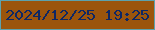文字の大きさ：5、枠の色：5ca2ae、背景の色：9b550d、文字の色：0e2764 無料ブログパーツのブログ時計