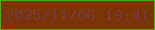 文字の大きさ：2、枠の色：5ca411、背景の色：7a3507、文字の色：76383d 無料ブログパーツのブログ時計