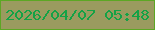 文字の大きさ：3、枠の色：5ca724、背景の色：9a9b5f、文字の色：14a246 無料ブログパーツのブログ時計