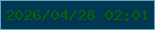 文字の大きさ：4、枠の色：5caaba、背景の色：003853、文字の色：0e6004 無料ブログパーツのブログ時計