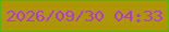 文字の大きさ：1、枠の色：5caf11、背景の色：ad9503、文字の色：b536db 無料ブログパーツのブログ時計