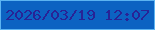 文字の大きさ：4、枠の色：5cb4f1、背景の色：0c63c2、文字の色：282396 無料ブログパーツのブログ時計