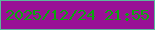 文字の大きさ：3、枠の色：5cb99c、背景の色：991196、文字の色：0ba60f 無料ブログパーツのブログ時計