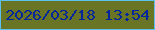文字の大きさ：3、枠の色：5cc1f1、背景の色：697525、文字の色：03269d 無料ブログパーツのブログ時計