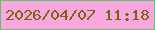 文字の大きさ：3、枠の色：5cc26f、背景の色：faa7df、文字の色：76670d 無料ブログパーツのブログ時計