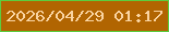 文字の大きさ：4、枠の色：5ccc3f、背景の色：b16501、文字の色：fad4a1 無料ブログパーツのブログ時計