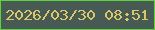文字の大きさ：3、枠の色：5cd338、背景の色：475b54、文字の色：dac769 無料ブログパーツのブログ時計